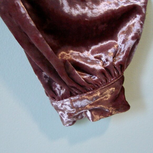Muche and Muchette Velvet Dress Loose Pink Crushed Velvet Size Medium Large M/L - Picture 10 of 15